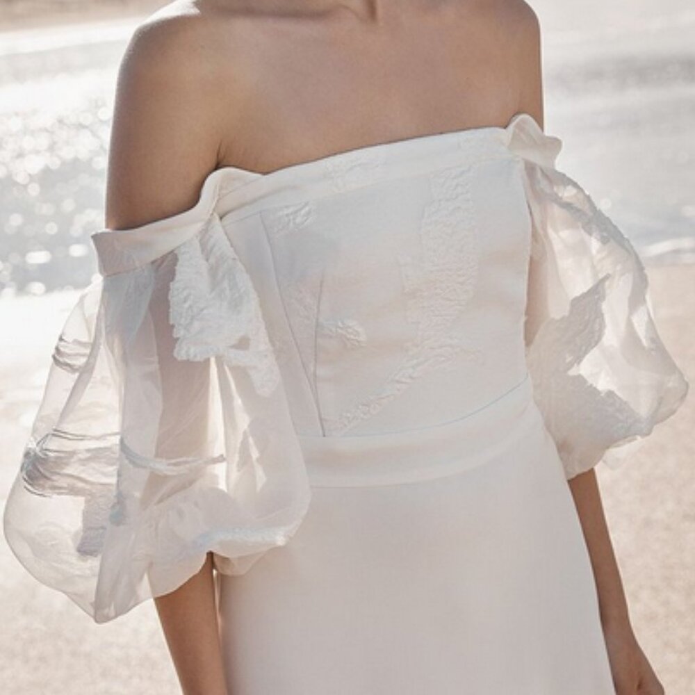 PREA JAMES BRIDAL Anja burnout organza bodice, AUS 10.
